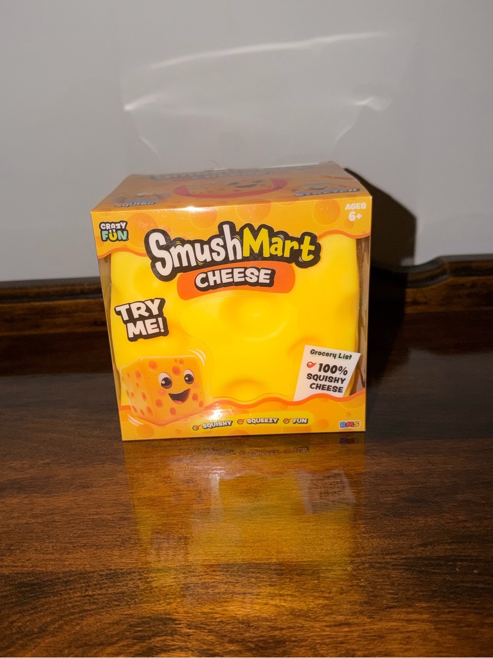 RMS Crazy Fun SmushMart Jumbo  Cheese Squishy Toy - Yellow